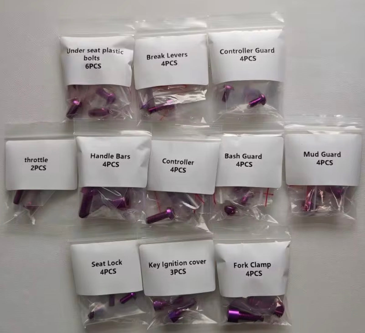 Yozma Titanium Bolt Kit